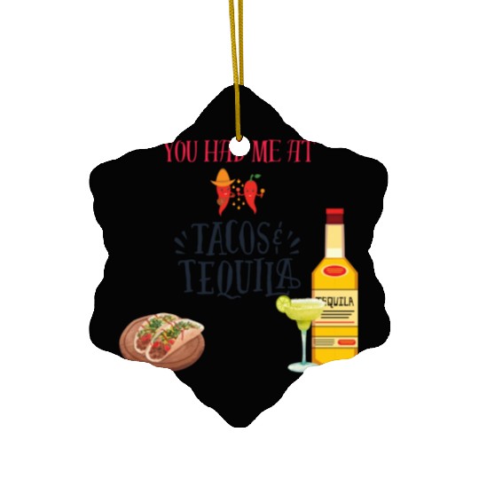 Tacos & Tequila Ceramic Ornaments