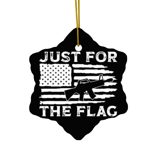 Soldier just for flag military army veteran Ceramic Ornaments