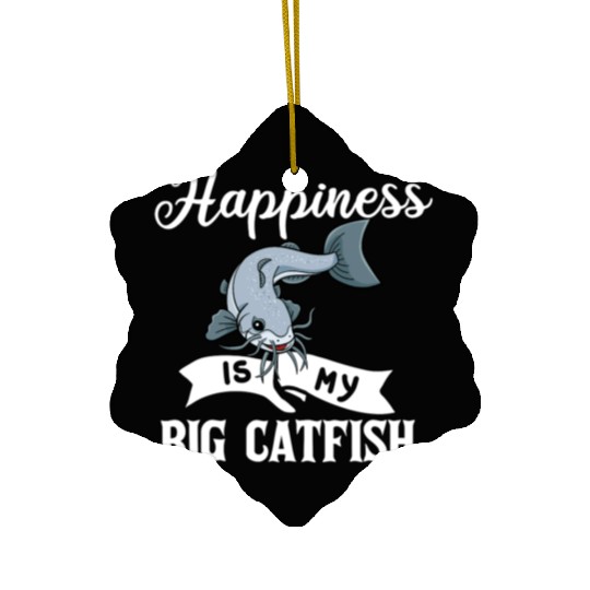 Catfish Fishing Gift Flathead Catfishing nostalgia Ceramic Ornaments