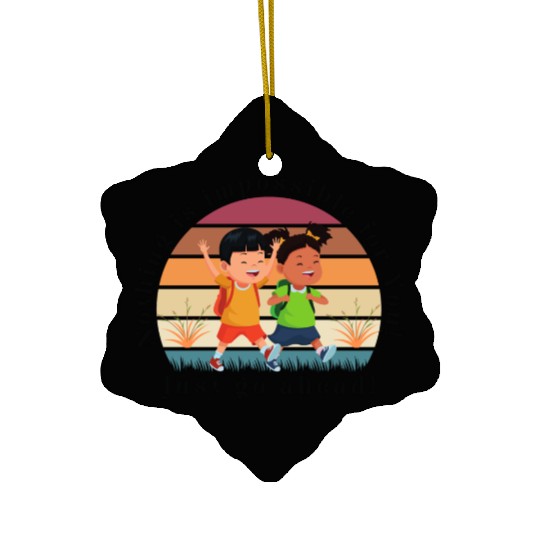 2 5 Sunrise Motivational design Ceramic Ornaments