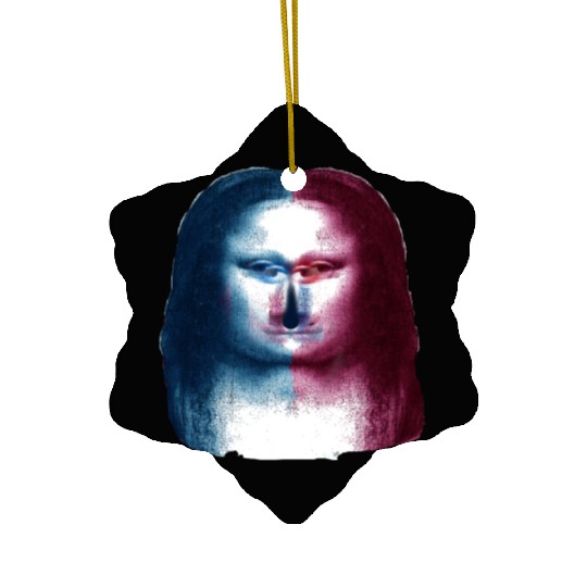 Monalisa Concept Leonardo Da Vinci Ceramic Ornaments