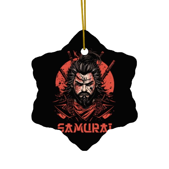 King Samurai Ceramic Ornaments