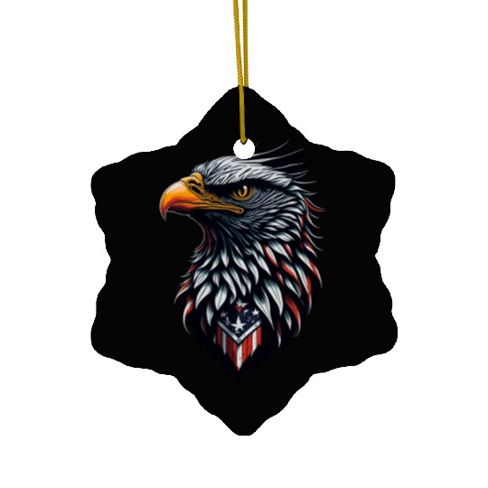 American Eagle Ceramic Ornaments