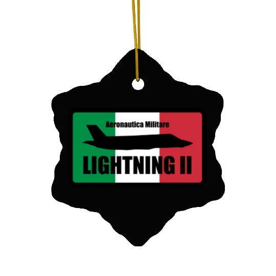 Italian F35 Lightning Small logo trending Ceramic Ornaments