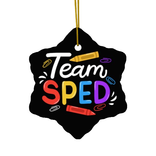 Sped Special Education Sped Teacher Student Ceramic Ornaments