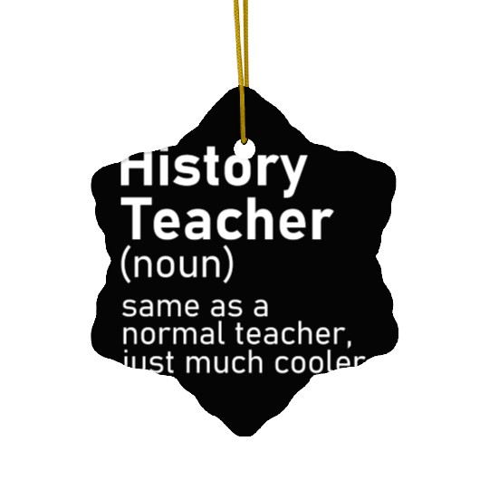 History Teacher Funny Definition Ceramic Ornaments
