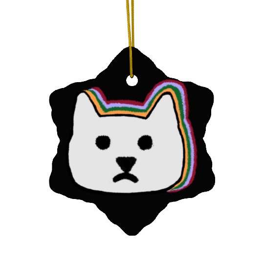 cat face Ceramic Ornaments