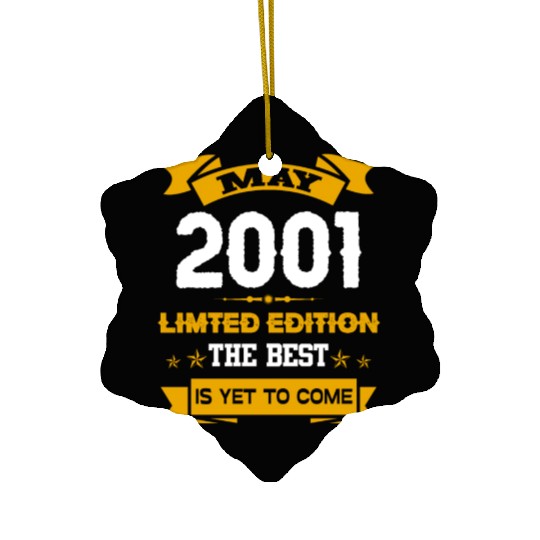 May 2001 Birthday Surprise Ceramic Ornaments