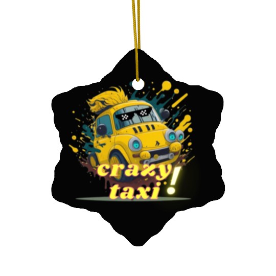 crazy taxi Ceramic Ornaments