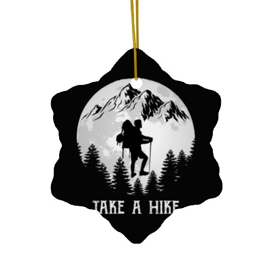 Take a Hike Wanderlust Hiking Ceramic Ornaments