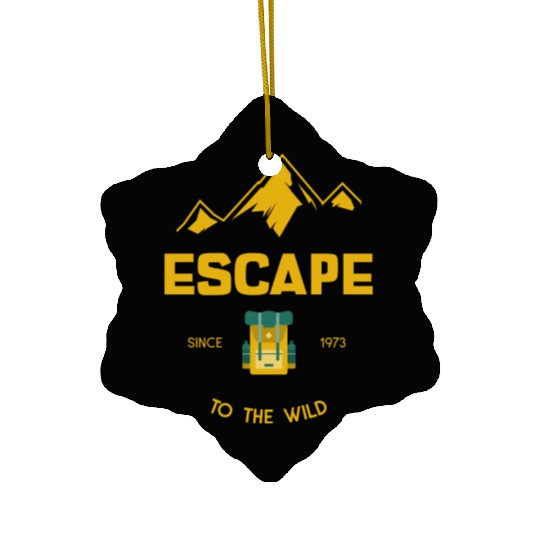 Escape To The Wild Camping Ceramic Ornaments