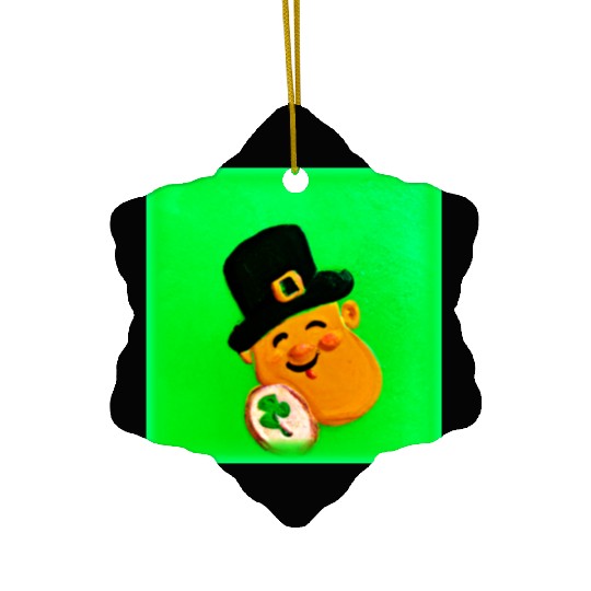 Irish Cute Painting Design. Buy Now Ceramic Ornaments