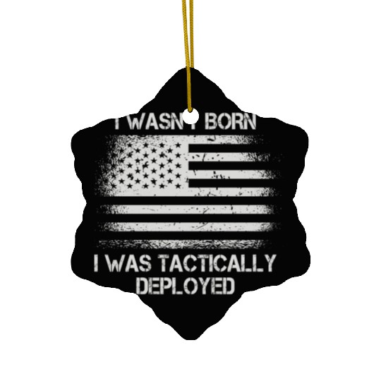 Patriotic Army Veteran Us Soldier Saying Ceramic Ornaments