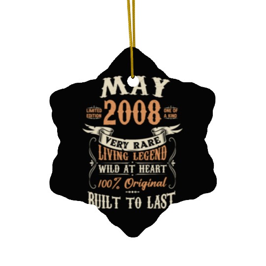 May 2008 Birthday Surprise Ceramic Ornaments