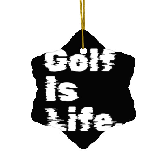 Golf Is Life, Golfer Design Ceramic Ornaments