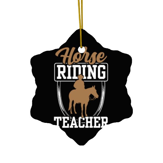 Horse Riding Teacher Equestrian Rider Lover Ceramic Ornaments