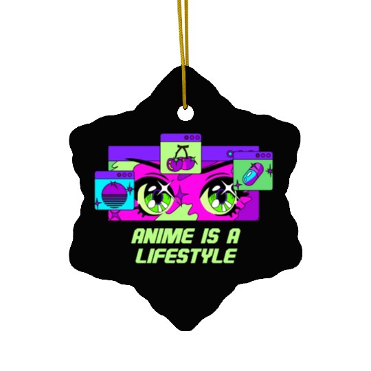 Anime Is a Lifestyle Japanese Kawaii Japan Cute An Ceramic Ornaments