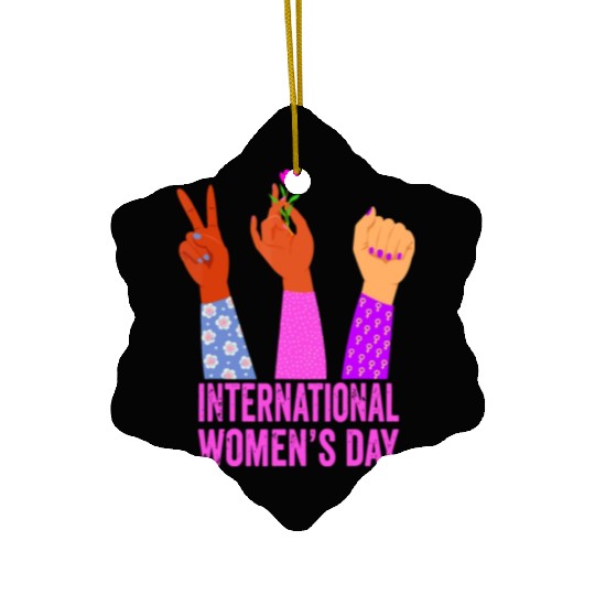 International Women's Day 2023 - Womens Embrace Eq Ceramic Ornaments