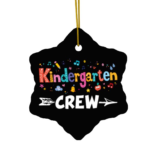 Kindergarten Crew Teacher Team Kinder squad Ceramic Ornaments