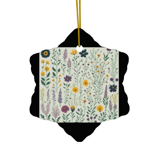 Wild summer flowers Ceramic Ornaments