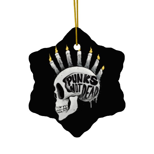 Punk Skull Ceramic Ornaments