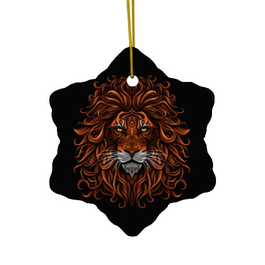 Lion s Mane Ceramic Ornaments