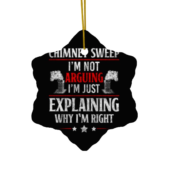 Chimney Sweep Roof Lucky Shamrock Ceramic Ornaments