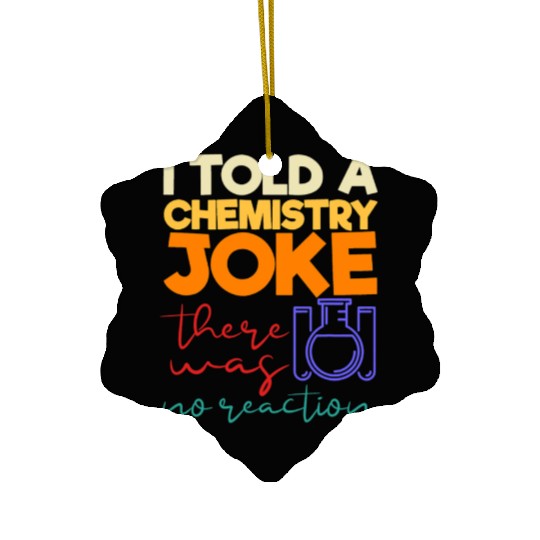 Funny Retro Vintage Science Chemistry Teacher Ceramic Ornaments