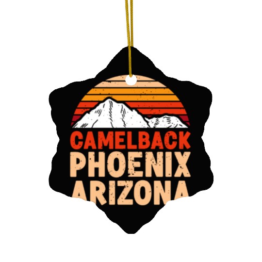 Phoenix Arizonna Mountain fan Summit Climbing Ceramic Ornaments