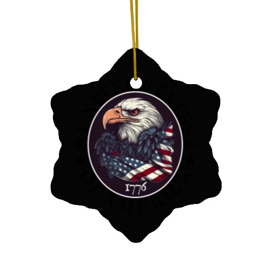 Independence Day 4th of July Freedom Ceramic Ornaments