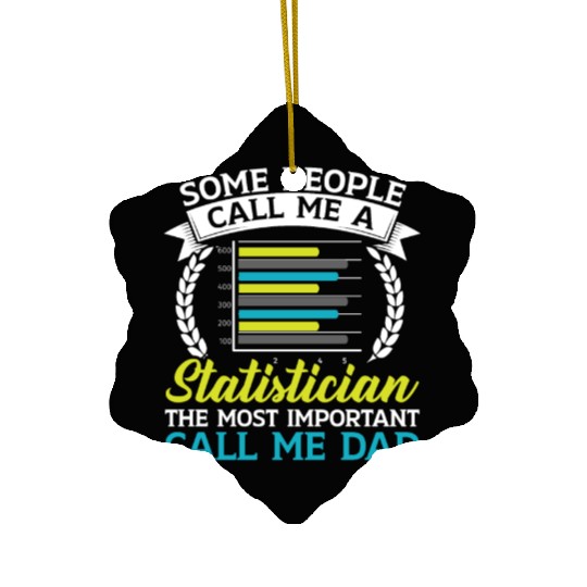 Statistics Numbers Data Science Statistician Dad Ceramic Ornaments