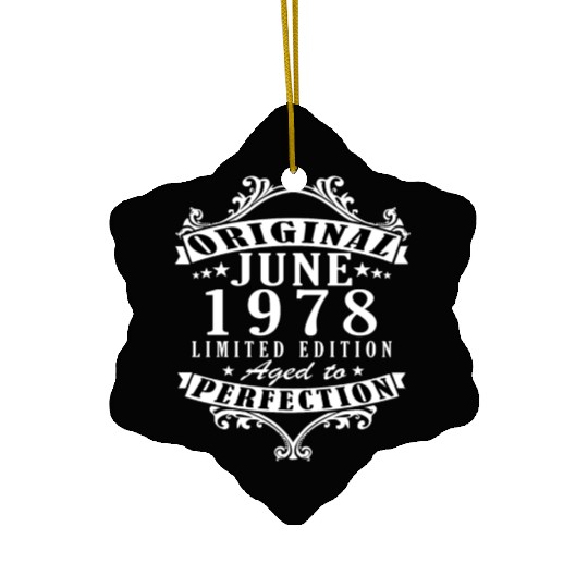 June 1978| Birthday 1978 Year June Ceramic Ornaments