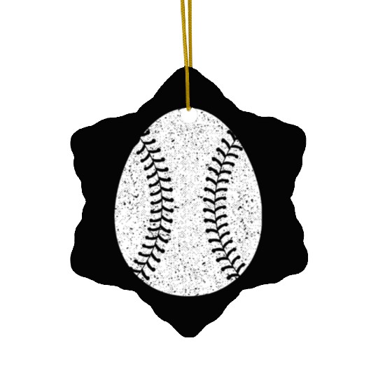 Baseball Happy Easter Egg Hunting Cute Sport Lover Ceramic Ornaments