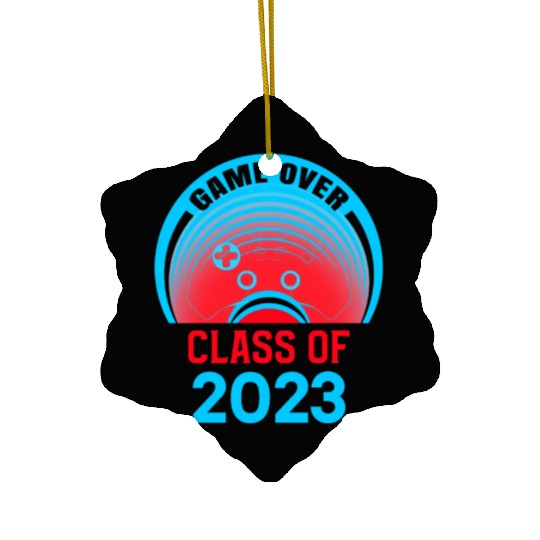 Game Over Class of 2023 Video Games Vintage Ceramic Ornaments