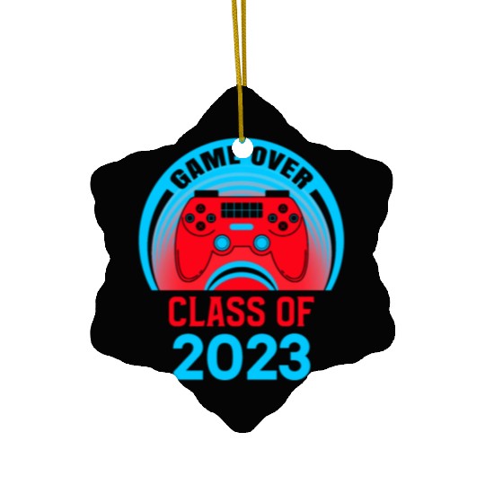 Game Over Class Of 2023 Ceramic Ornaments Students Funny 2023