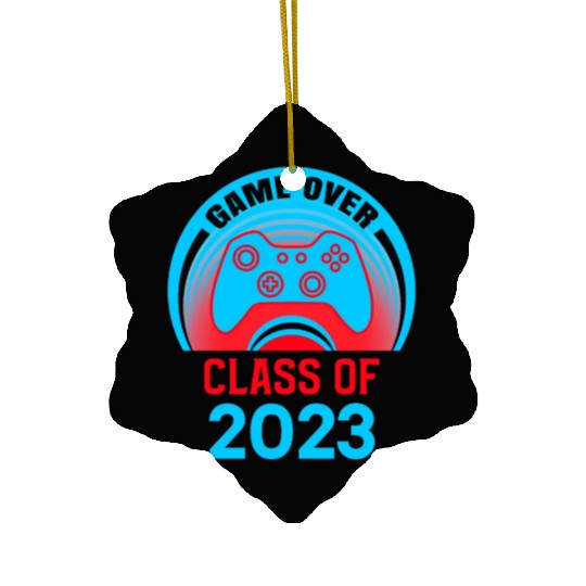 Game Over Class Of 2023 Ceramic Ornaments Students Funny