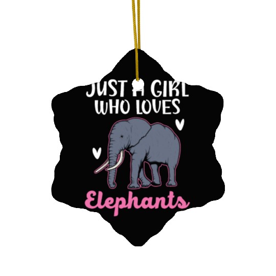 Elephant Lover Wildlife Animal Zoo Zookeeper Ceramic Ornaments