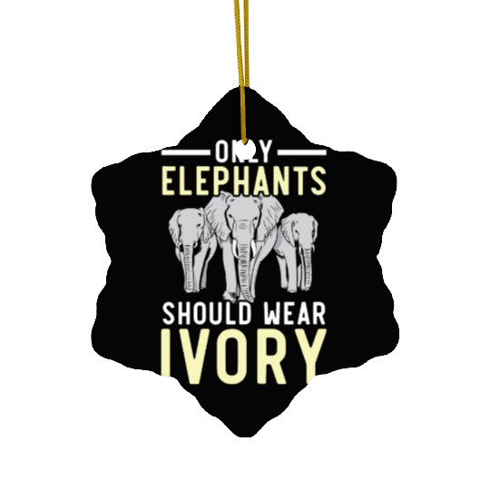 Elephant Lover Wildlife Animal Zoo Zookeeper Ceramic Ornaments