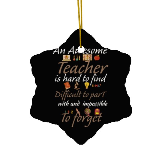 teacher training Ceramic Ornaments