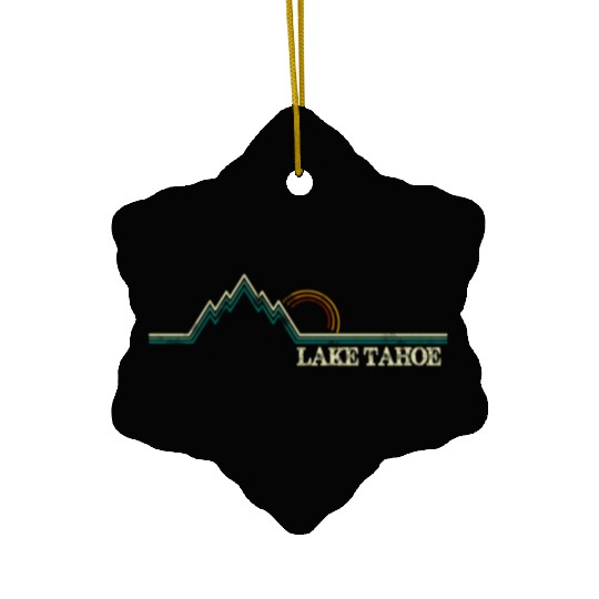 Summer Lake Tahoe California Ceramic Ornaments