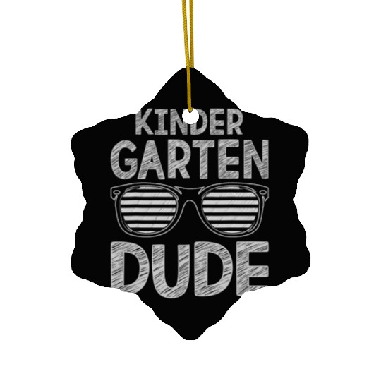 Kindergarten Dude Teachers Students First Day Back Ceramic Ornaments