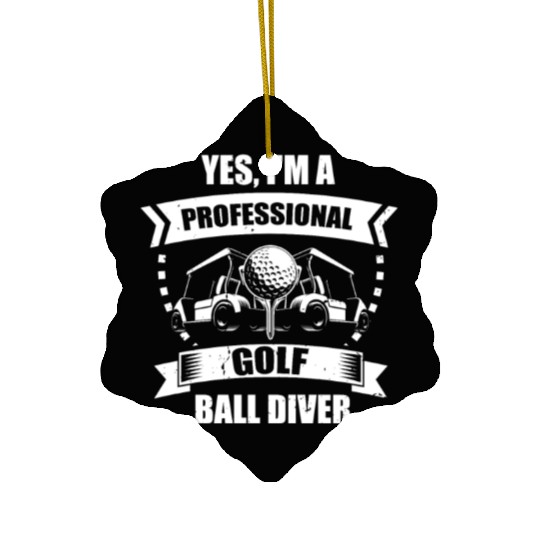 Novelty Professional Golfing Balls Diver Expert Ceramic Ornaments