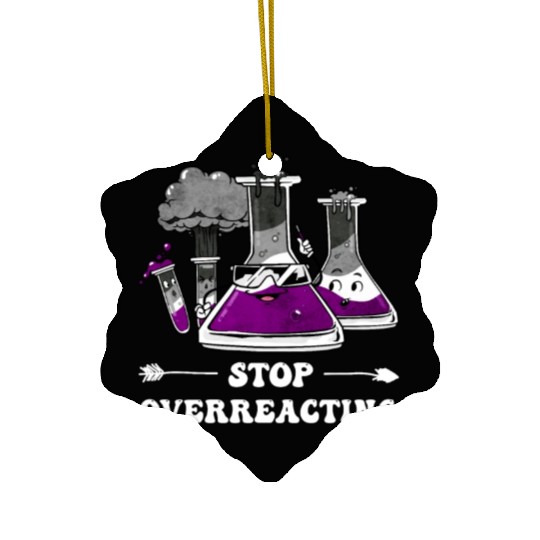 Asexual Pride Ace Flag Science Teacher Ceramic Ornaments