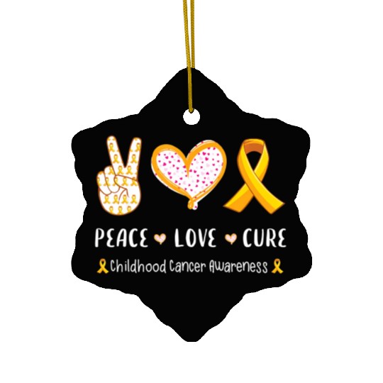 Peace love America with hand sign sunflower and US Ceramic Ornaments