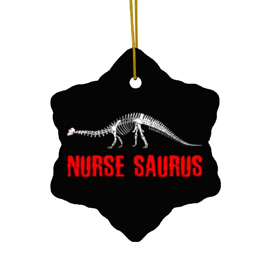 Nurse Dinosaur Skeleton Dinosaur Nurse Ceramic Ornaments