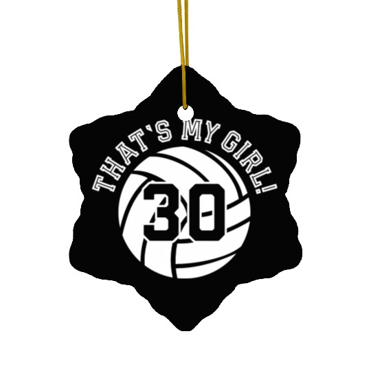 30 Volleyball Player That'S My Cheer Mom Dad Team Ceramic Ornaments