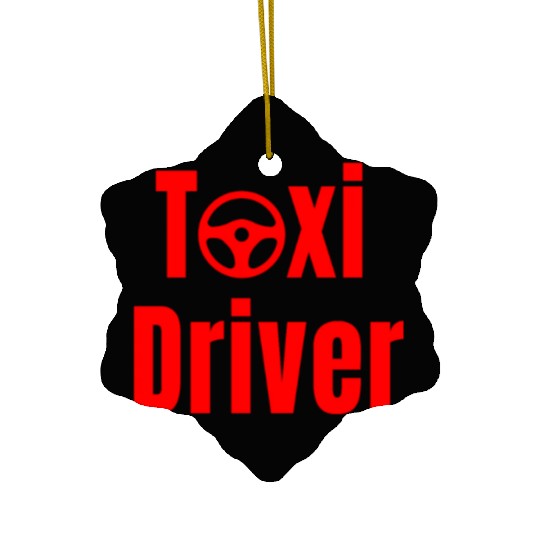 Taxi Driver Ceramic Ornaments