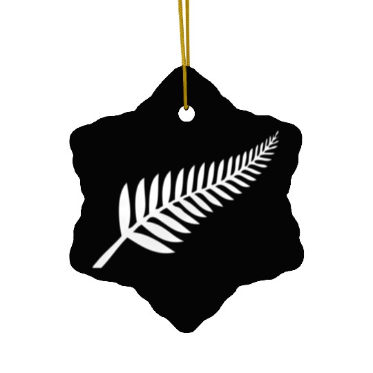 New Zealand Silver Fern Kiwi Pride Ceramic Ornaments
