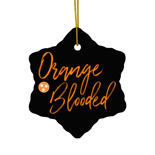 Tennessee Fan Orange Blooded Vol Sports Fan State Ceramic Ornaments