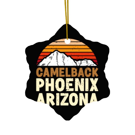 Phoenix Arizonna Mountain fan Summit Climbing Ceramic Ornaments